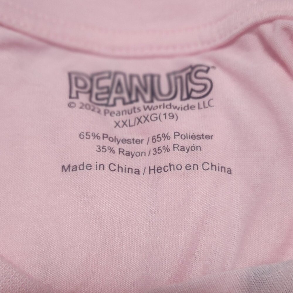 Peanuts/Flying Aces Snoopy Graphic Tee Pink/Multi Color Size XXL - Picture 6 of 6